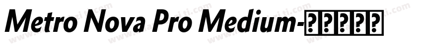 Metro Nova Pro Medium字体转换